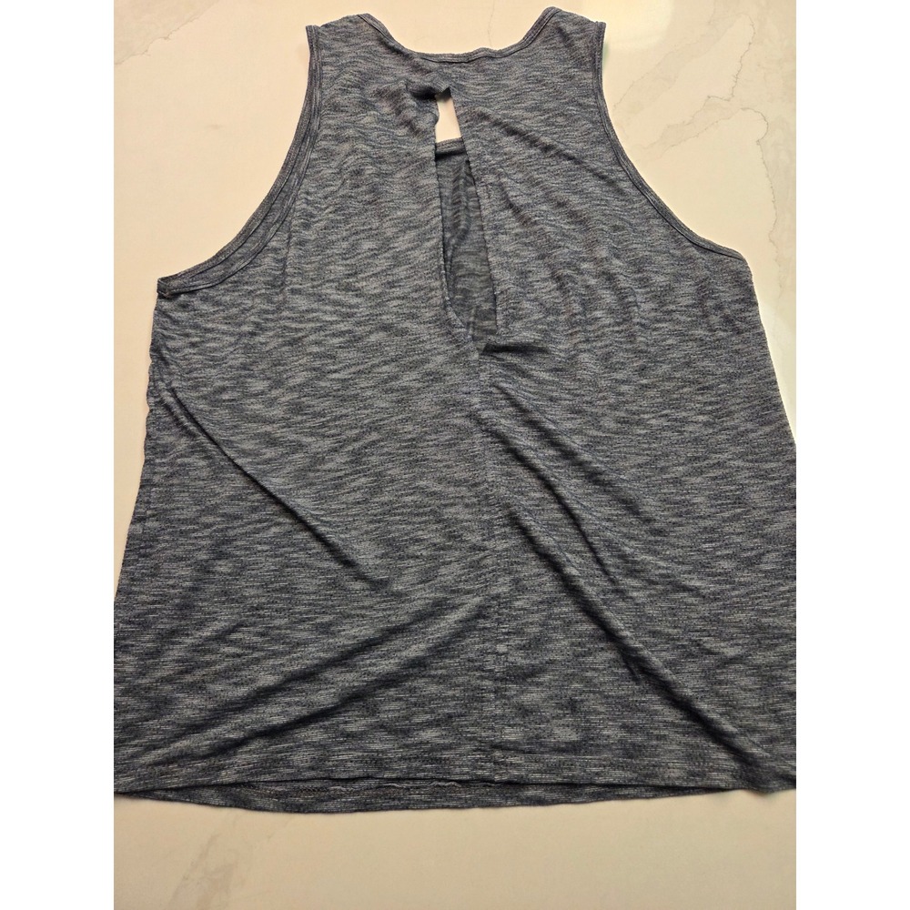 EVCR Womens Wine Puppies Tacos Gym Graphic Tank Top Blue Space Dye Small - Picture 8 of 8